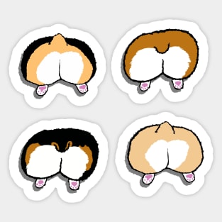 corgi butts! Sticker